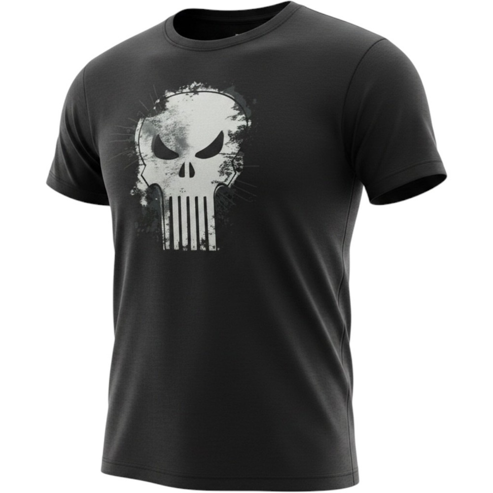 Marvel Punisher Graphic T-Shirt Mens Small Black Del Sol Skull Logo New With Tag